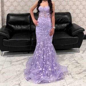 Purple prom dress